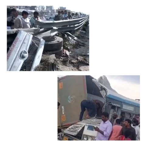 राजस्थान आणि तेलंगणात दोन भीषण अपघात