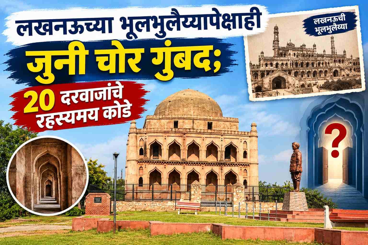 लखनऊच्या भूलभुलैय्यापेक्षाही जुनी चोर गुंबद