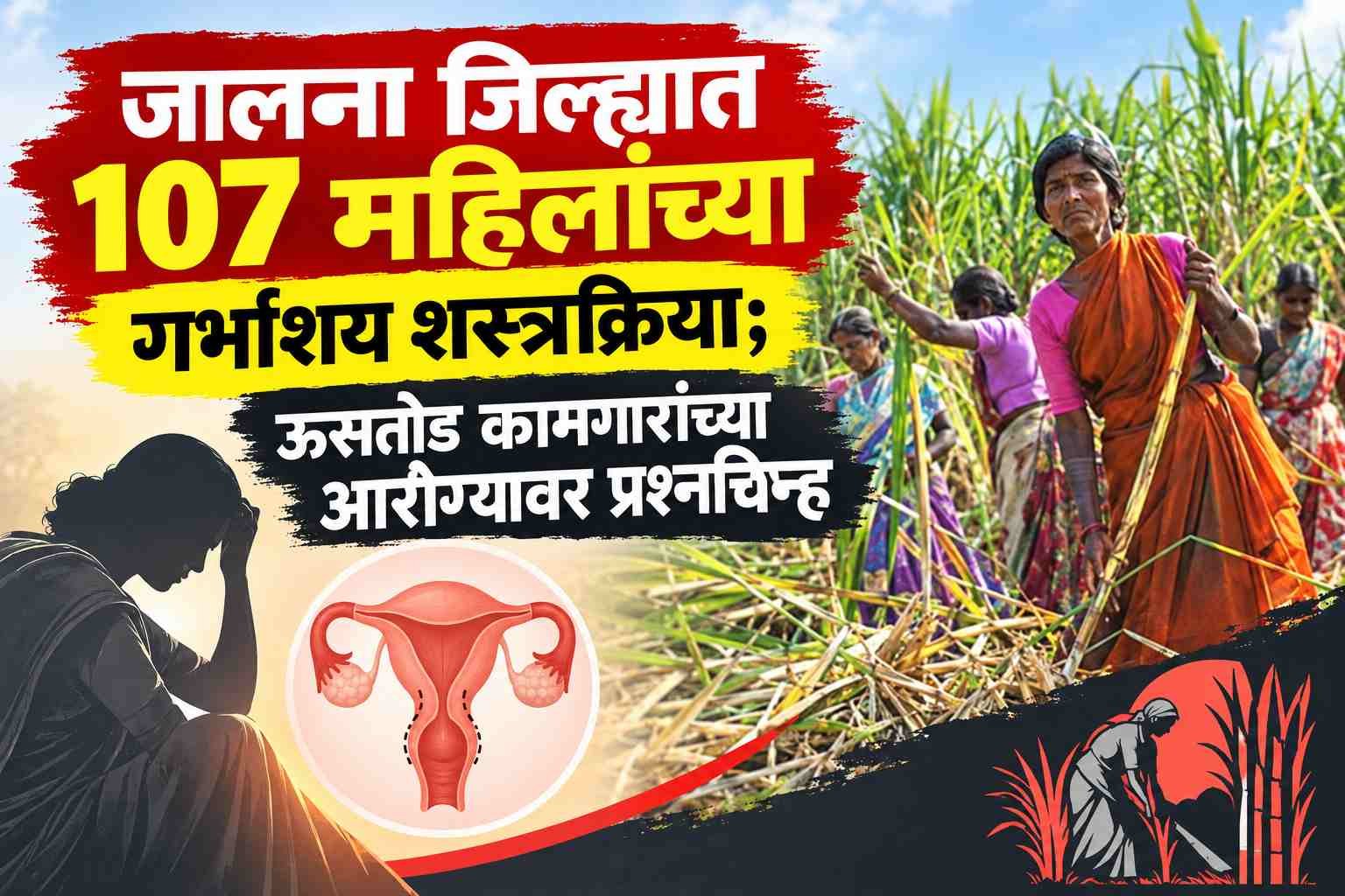 जालना जिल्ह्यात 107 महिलांच्या गर्भाशय शस्त्रक्रिया