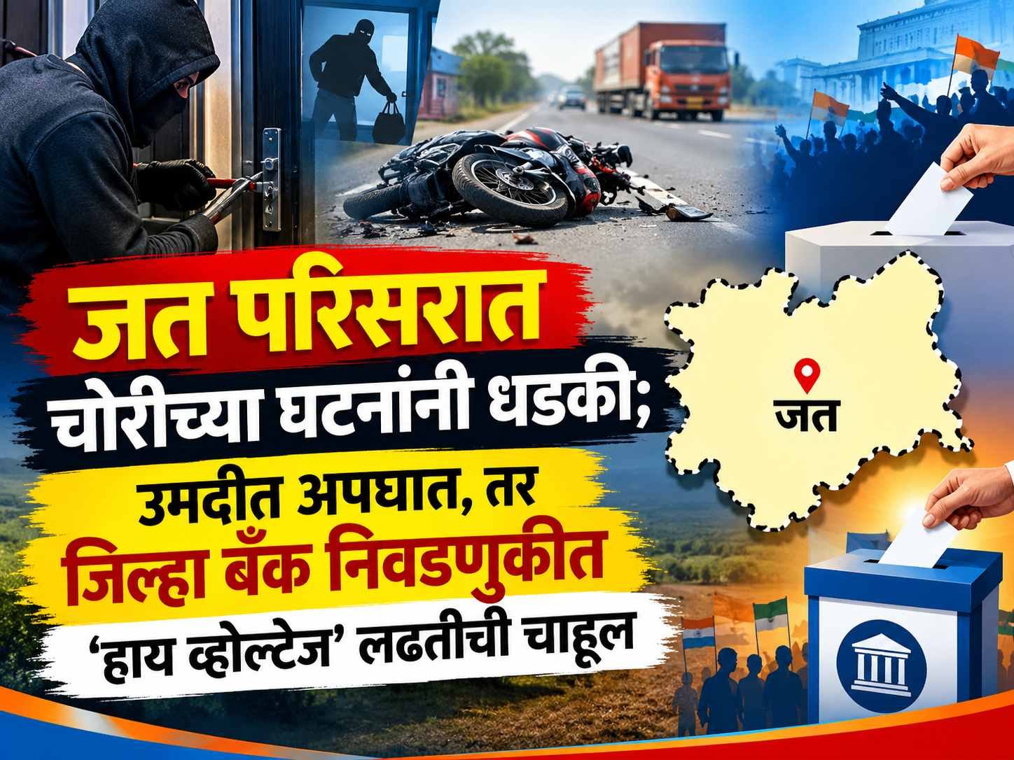 जत परिसरात चोरीच्या घटनांनी धडकी