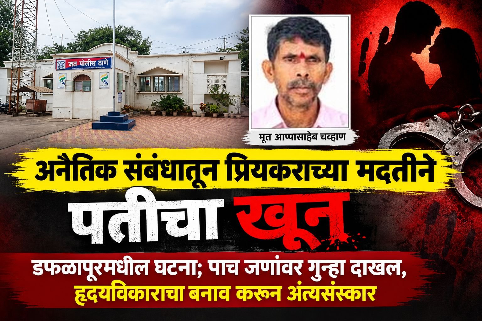 जत तालुक्यातील डफळापूरमध्ये अनैतिक संबंधातून