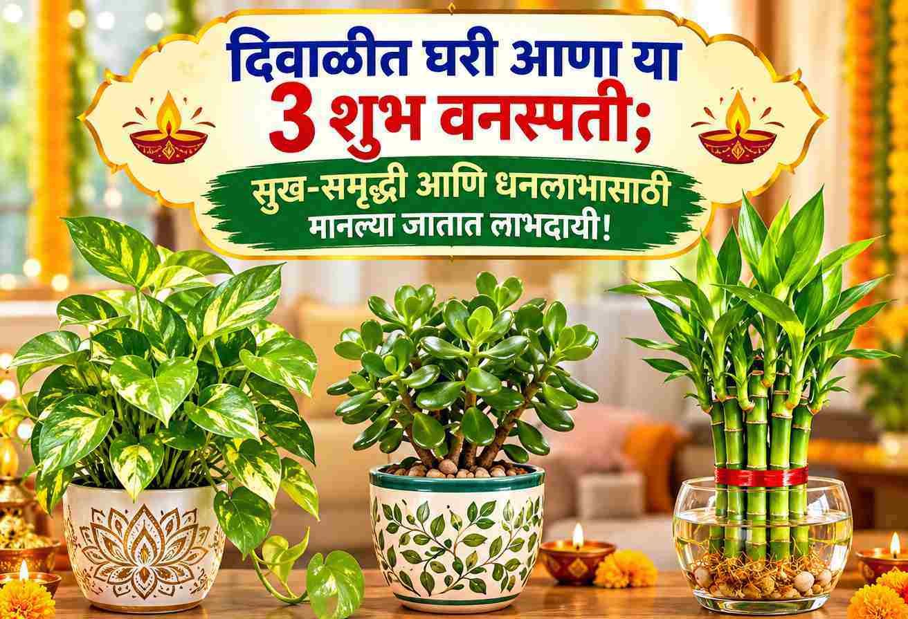 दिवाळीत घरी आणा या 3 शुभ वनस्पती